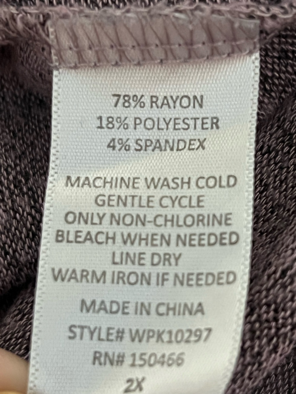 Market & Spruce 2X Purple Cowl Neck Longline Loungewear Lightweight Sweater - Picture 6 of 6